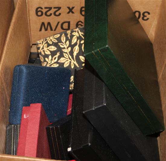 A quantity of jewellery boxes, etc.